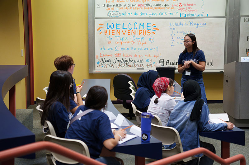 Students in a classroom
